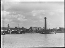 Shot Tower and Lead Works, Belvedere Road, Lambeth, Greater London Authority, 1936. Creator: Charles William Prickett