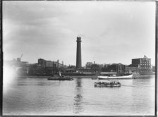 Shot Tower and Lead Works, Belvedere Road, Lambeth, Greater London Authority, 1936. Creator: Charles William Prickett