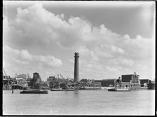 Shot Tower and Lead Works, Belvedere Road, Lambeth, Greater London Authority, 1936. Creator: Charles William Prickett