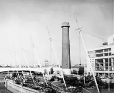Shot Tower and Royal Festival Hall, London, c1951. Creator: Arthur Charles Kirby Ware