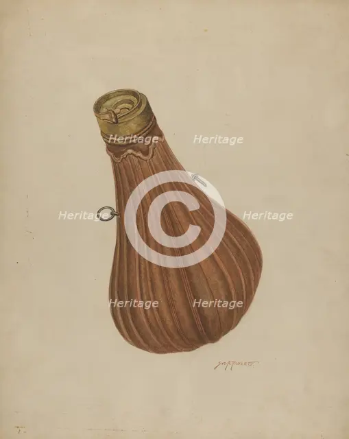 Shot Cannister, c. 1940. Creator: Sydney Roberts.