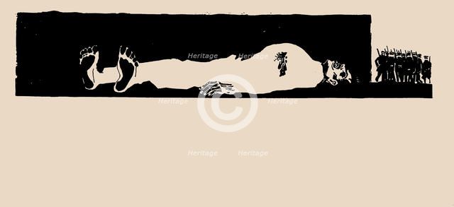 Shot dead, 1924. Creator: Moor, Dmitri Stachievich (1883-1946).