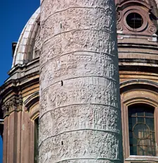 Shot of Trajan's column, showing the Dacian wars, 2nd century