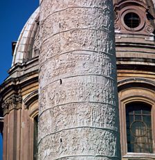 Shot of Trajan's column, showing the Dacian wars, 2nd century