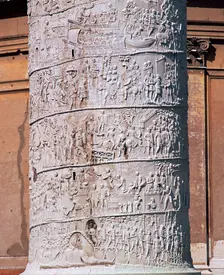 Shot of Trajan's column, showing the Dacian wars, 2nd century