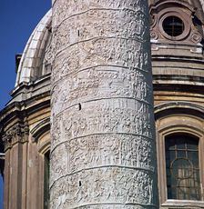 Shot of Trajan's column, showing the Dacian wars, 2nd century