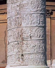 Shot of Trajan's column, showing the Dacian wars, 2nd century