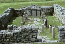 Shot of a Mithraic temple near Hadrian's Wall