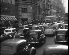 Shot of Congested Streets in New York City, 1932. Creator: British Pathe Ltd