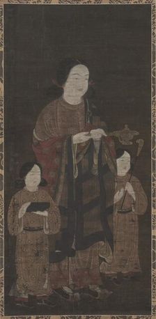 Shotoku Taishi and His Sons, 1300s. Creator: Unknown