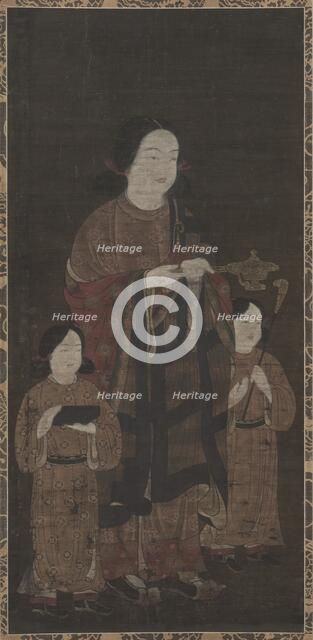 Shotoku Taishi and His Sons, 1300s. Creator: Unknown.