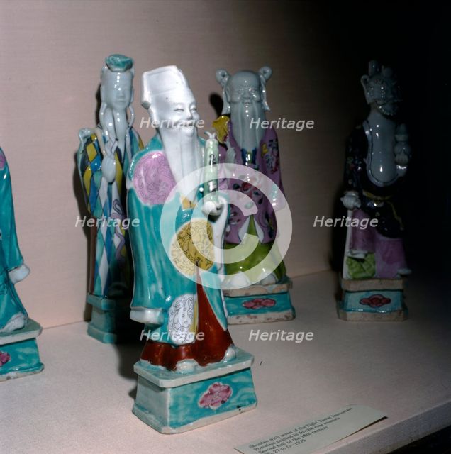 Shou Lao, God of long life, Chinese Porcelain, 18th century. Artist: Unknown.