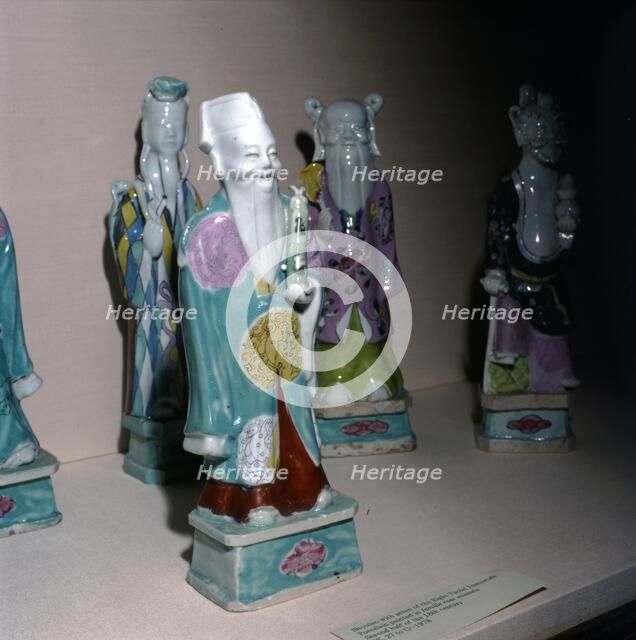 Shou Lao, God of long life, Chinese Porcelain, 18th century. Artist: Unknown.