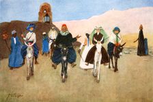 Should Women Ride Astride? 1908. Creator: Lance Thackeray