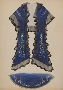 Shoulder Cape, c. 1936. Creator: Beverly Chichester