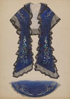 Shoulder Cape, c. 1936. Creator: Beverly Chichester