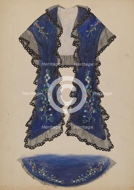 Shoulder Cape, c. 1936. Creator: Beverly Chichester.