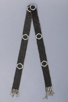 Shoulder Belt for a Powder Horn, European or Native American, probably early 19th century. Creator: Unknown