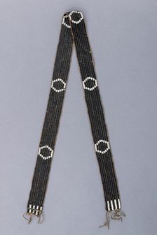 Shoulder Belt for a Powder Horn, European or Native American, probably early 19th century. Creator: Unknown