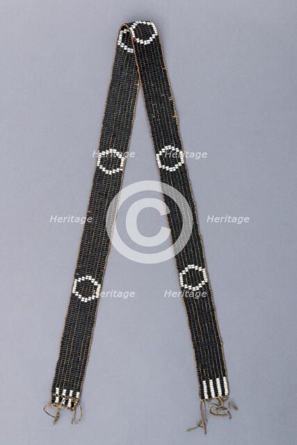 Shoulder Belt for a Powder Horn, European or Native American, probably early 19th century. Creator: Unknown.