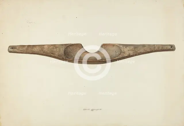 Shoulder Yoke, 1939. Creator: Albert Geuppert.