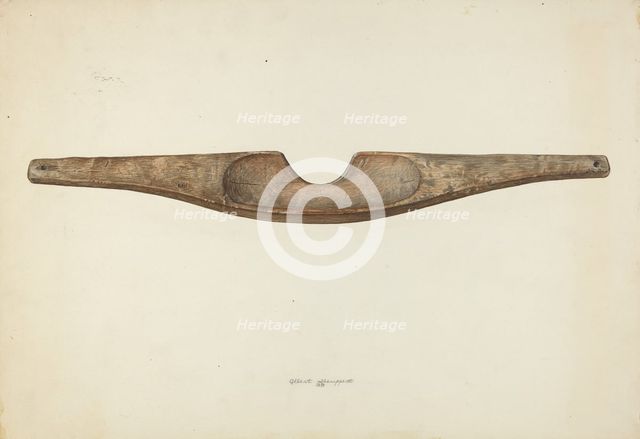 Shoulder Yoke, 1939. Creator: Albert Geuppert.