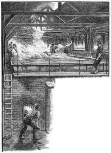 Shovelling salt at South Durham Salt Works, 1884. Creator: Unknown