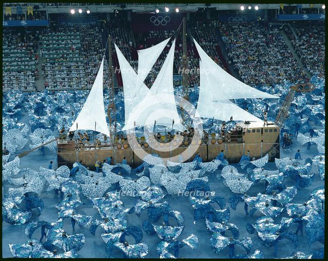 Show of the Fura dels Baus in the opening ceremony of the 1992 Olympic Games in Barcelona.