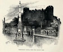 Shrewsbury Castle, from the station yard c1893, (1894). Artist: Charles George Harper