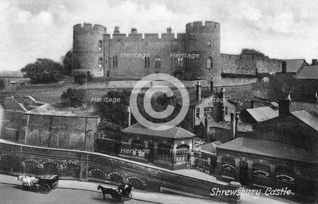 Shrewsbury Castle, Shrewsbury, Shropshire, c1900s-c1920s.Artist: Francis Frith