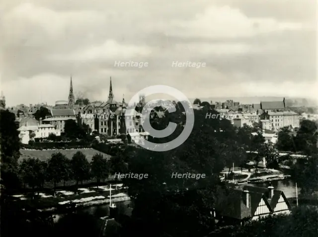 'Shrewsbury from the Schools', c1920s. Creator: Unknown.