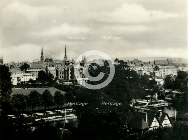 'Shrewsbury from the Schools', c1920s. Creator: Unknown.