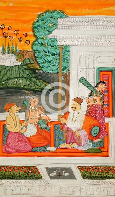 Shri Raga, Folio from a Ragamala (Garland of Melodies), c1800. Creator: Unknown.