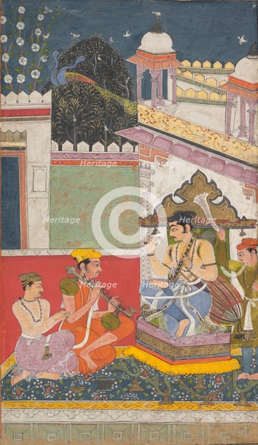 Shri Raga: Folio from a ragamala series (Garland of Musical Modes) , mid-17th century. Creator: Unknown.