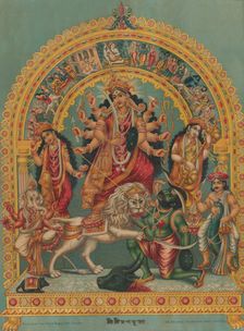 Shri Shri Durga, ca. 1885-95. Creator: Unknown