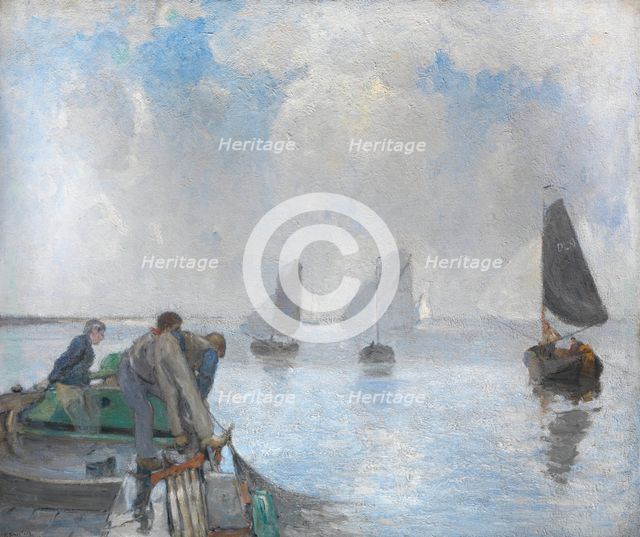 Shrimpers on the Lower Scheldt, 1904. Creator: Richard Baseleer.