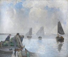 Shrimpers on the Lower Scheldt, 1904. Creator: Richard Baseleer