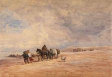 Shrimpers: A Breezy Morning, 1845-50. Creator: David Cox the Elder