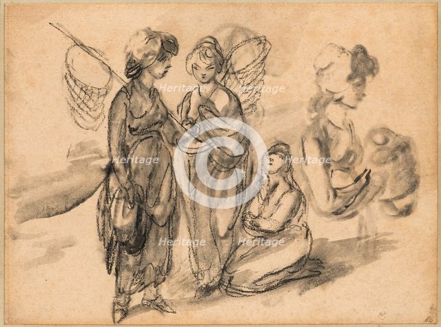 Shrimpers, c.between 1785 and 1789. Creator: Thomas Gainsborough.