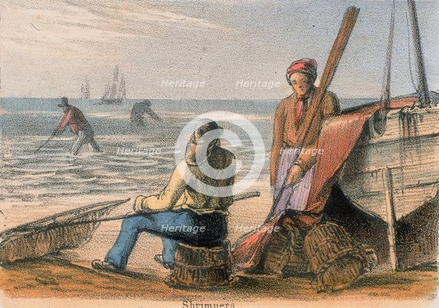 'Shrimpers', c1845. Creator: Benjamin Waterhouse Hawkins.