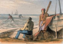 Shrimpers c1845. Creator: Benjamin Waterhouse Hawkins