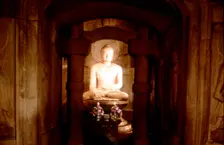 Shrine of Buddha, in a cave at Sokkuram, near Kyongju, South Korea