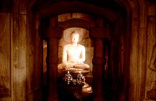 Shrine of Buddha, in a cave at Sokkuram, near Kyongju, South Korea
