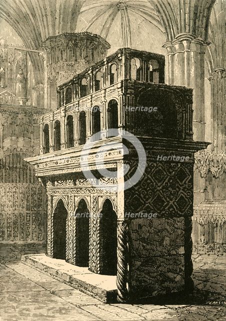 'Shrine of Edward the Confessor, Westminster Abbey', 1890.   Creator: Unknown.