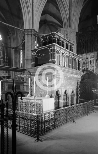 Shrine of Edward the Confessor, Westminster Abbey, London, 1945-1980. Artist: Eric de Maré