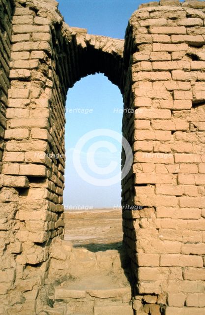 Shrine of Justice (detail), Ur, Iraq, 1977. Creator: Vivienne Sharp.