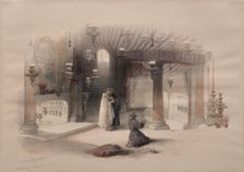 Shrine of the Nativity, Bethlehem, 1839. Creator: David Roberts (British, 1796-1864)