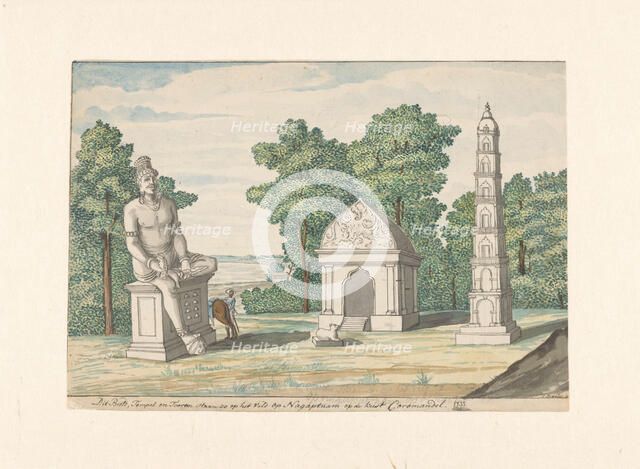 Shrine at Negapatnam on the coast of Coromandel, 1785. Creator: Jan Brandes.