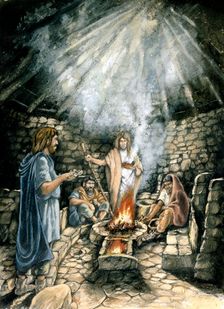 Shrine at Nornour, Isles of Scilly, 3rd century, (c1990-2010). Artist: Peter Dunn