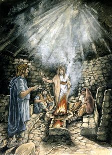 Shrine at Nornour, Isles of Scilly, 3rd century, (c1990-2010). Artist: Peter Dunn